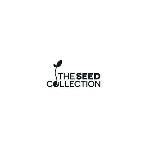 Seedling Logo Design, Sprout Logo Design, Seed Logo Design Ideas, Seed Graphic Design, Microgreens Logo, Nature Logo Design Ideas, Seed Branding, Seed Logo Design, Plant Shop Logo