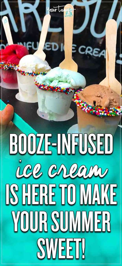 Tipsy Scoop, a new Ice cream parlor in New York, is serving up booze-infused ice cream for a summer of absolute bliss! Here are the details about alcoholic ice cream. Alcoholic Ice Cream, Boozy Ice Cream, Alcoholic Treats, Ice Cream Drinks, Alcoholic Desserts, Healthy Food Habits, Boozy Desserts, Homemade Ice Cream Recipes, Ice Cream Parlor