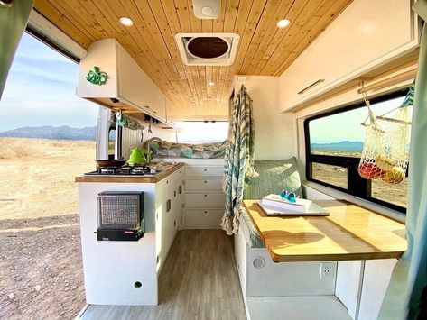 Van Build Ideas, Enclosed Trailer Camper, Best Campervan, Van Interiors, Surf Van, Campervan Ideas, Galley Style Kitchen, Conversion Van, Campervan Conversion