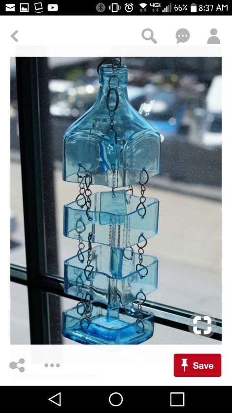 Carillons Diy, Wine Bottle Wind Chimes, Glass Bottle Diy, Glass Wind Chimes, Diy Wind Chimes, Glass Bottles Art, Wine Bottle Art, Wine Bottle Diy Crafts, Diy Bottle Crafts