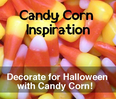 Candy Corn Inspiration Candy Corn Tree, Decoration Ideas For Halloween, Decorating For Halloween, Candy Corn Decorations, Simple Decorating, Ideas For Halloween, Colorful Candy, Decorating Tools, Fall Fun