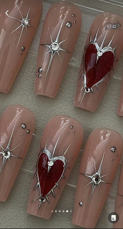 Punk Nails, Romantic Nails, Edgy Nails, Goth Nails, Grunge Nails, Almond Acrylic Nails, Nails Only, Acrylic Nails Coffin Short, Pink Acrylic Nails