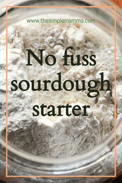 No fuss sourdough starter. simplify starter. start, maintain and troubleshoot a sourdough starter you'll have for years! Sore Dough Starter, Sourdough Starter Bread Flour, Sourdough Starter White Flour, Sourdough Starter Using Cups, Easy Sourdough Starter With Yeast, Sour Bread Starter, Sourdough Starters For Beginners, How To Begin A Sourdough Starter, Easy Sourdough Bread Recipe Without Starter