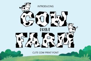 Farm Font, Farm Fonts, Decorative Typeface, Cows Mooing, Farmhouse Font, Kid Fonts, Cartoon Cow, School Activity, Font Inspiration