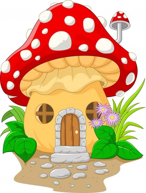 Cartoon mushroom house | Premium Vector #Freepik #vector #house #kids #building #nature Cartoon Mushroom, House Cartoon, School Wall Art, Mushroom Drawing, Cartoon House, Mushroom House, House Illustration, Mushroom Art, Art Drawings For Kids