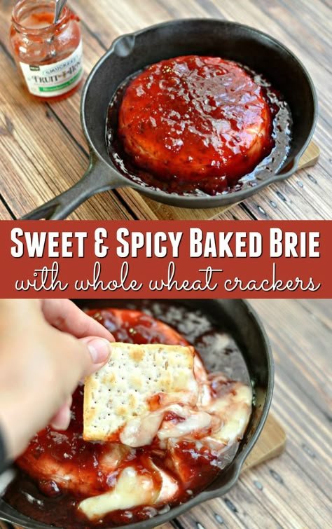 Spicy Baked Brie, Best Baked Brie, Hot Pepper Jam, Brie With Jam, Baked Brie With Jam, Brie Recipes Appetizers, Brie Cheese Recipes, Baked Brie Appetizer, Pepper Jam