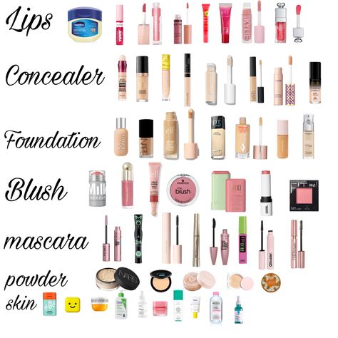 Makeup Products For 13 Yo, Must Have Mascara, Best Cheap Blush, Makeup Nessecities List, Full Face Of Makeup List, 6 Grade Makeup, Makeup Under 10 Dollars, Makeup For Teens Products, Makeup Looks For 11-12