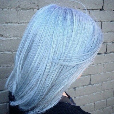 Light blue hair Ice Blue Hair Color, Periwinkle Blue Hair, Powder Blue Hair, Light Blue Hair Dye, Light Blue Hair Color, Pale Blue Hair, Ice Blue Hair, Icy Blue Hair, Sky Blue Hair