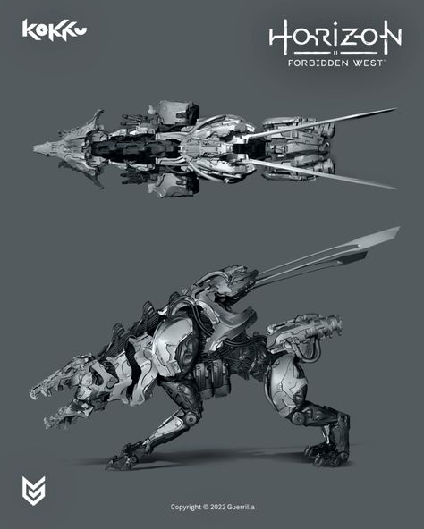 ArtStation - Horizon Forbidden West: Scrounger, Victor Costa Horizon Zero Dawn Robot, Horizon Cosplay, Titan Armor, Deadly Creatures, Robot Sketch, Horizon Zero Dawn Forbidden West, Robot Monster, Robot Animal, Drones Concept