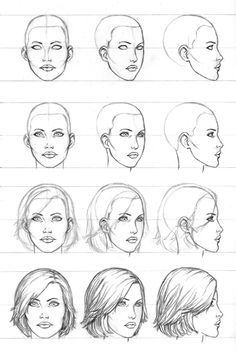 Girl Face Drawing on Pinterest | Face Drawings, Face Drawing ... Ako Kresliť, Female Face Drawing, Profile Drawing, 얼굴 드로잉, Drawing Tutorial Face, Drawing Hair, 얼굴 그리��기, Fashion Drawings, Drawing Heads