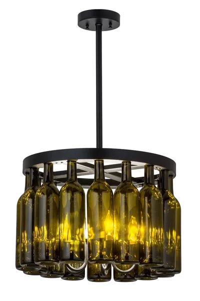 Wine Bottle Light Fixture, Wine Bottle Lighting, Bottle Lighting, Wine Bottle Chandelier, Tuscan Vineyard, Bottle Chandelier, Diy Chandelier, Lighted Wine Bottles, Candle Style Chandelier