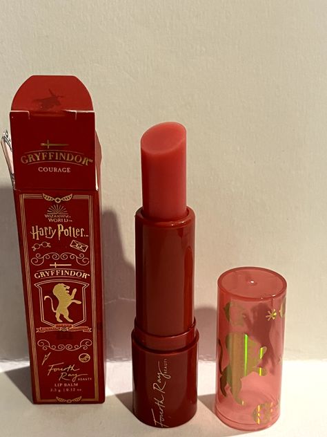 Colourpop Harry Potter Gryffindor Courage Lip Balm  Brand New In Box Harry Potter Things To Buy, Gryffindor Accessories, Colourpop Harry Potter, Gryffindor Christmas, Harry Potter Gift Ideas, Wish List Items, Harry Potter Makeup, Harry Potter Merch, Cute Animal Quotes