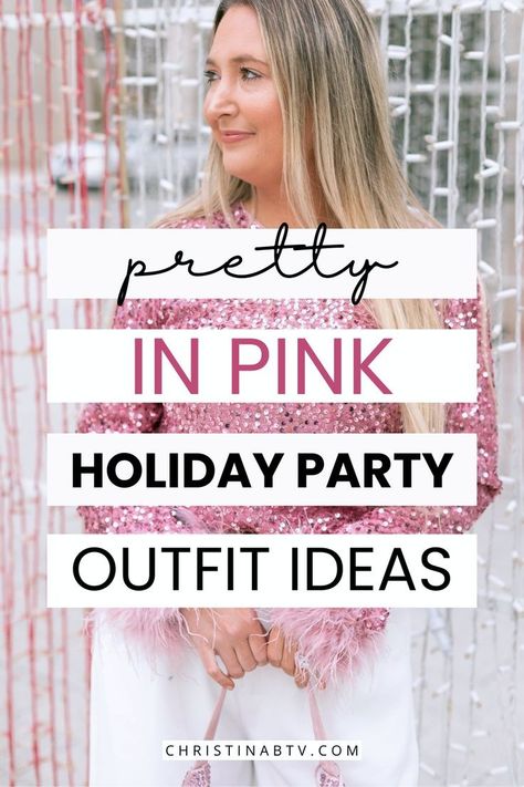 Make a statement at your company Christmas party with our Pink Holiday Party Outfits! Dive into the world of Pretty in Pink fashion that's perfect for festive office gatherings and holiday soirées. Unleash your inner fashionista with our carefully curated collection, ensuring you sparkle and shine in the latest Women's Fashion trends. Pink Christmas Party, Holiday Party Outfit Ideas, Outfit Ideas Christmas, Party Outfit Ideas, Christmas Outfit Ideas, Christmas Attire, Holiday Outfits Christmas, Cute Christmas Outfits, Trendy Christmas Outfits