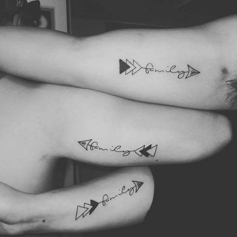 Sibling Tattoos For 3 Arrows, 2 Brothers And 1 Sister Tattoo Ideas, 1 Brother 2 Sisters Tattoo, Sibling Arrow Tattoos For 3, Matching Sibling Tattoos For 5, Group Tattoos Family Of 4, Matching Family Tattoos For 4, Matching Tattoos For 4 Siblings, Sibling Tattoos For 3 Sisters