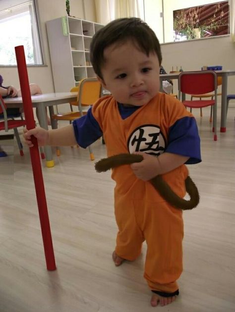 Baby Gohan Goku Costume, Funky Baby Clothes, Goku Cosplay, Baby Cosplay, Dragon Ball Z Shirt, Baby Kostüm, Cute Costumes, Baby Halloween Costumes, Baby Costumes