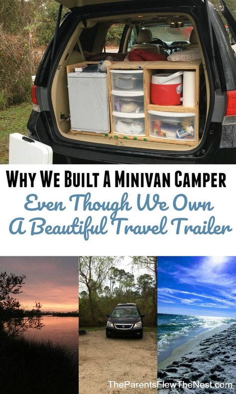 Minivan Camper, Minivan Camper Conversion, Camper Build, Auto Camping, Minivan Camping, Truck Bed Camping, Suv Camping, Camper Storage, Camping Organization