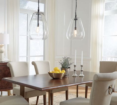 OPEN BOX: Equi Glass Pendant | Pottery Barn Glass Pendent, Hanging Light Fixtures, Curved Glass, Mirror Art, Hanging Light, Florida Home, Board Design, Open Box, Lighting Collections