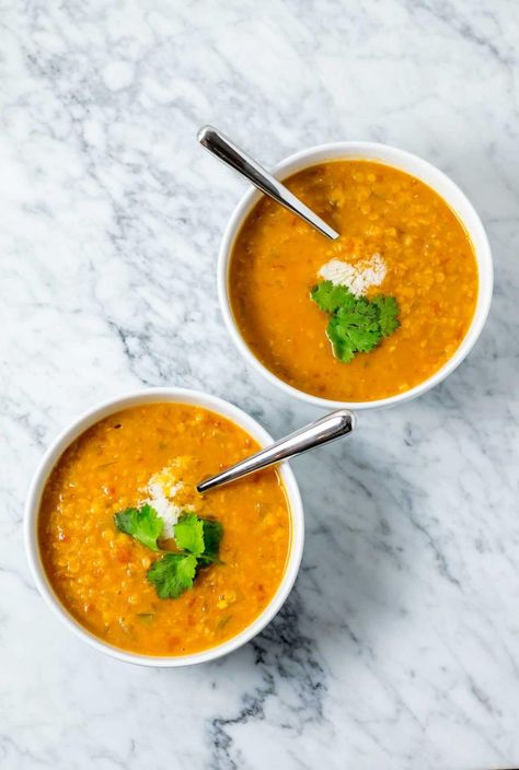 Tamarind Red Lentil Soup • The Curious Chickpea Tamarind Soup Recipes, Tamarind Paste Recipes, Tamarind Soup, Red Curry Lentils, Tamarind Recipes, Canh Chua, Curried Lentil Soup, Vegan Indian Recipes, Plant Based Soups