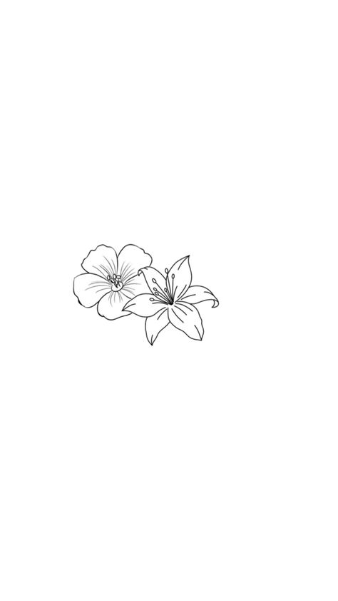 Straight Line Flower Tattoo, Hubiskis Flower Tattoo, Falling Petals Tattoo, Small Simple Flower Tattoo, Orchid Tattoo Minimalist, Tropical Flowers Tattoo, Flower Tattoo Fine Line, Single Flower Tattoo, Fine Line Flower Tattoo