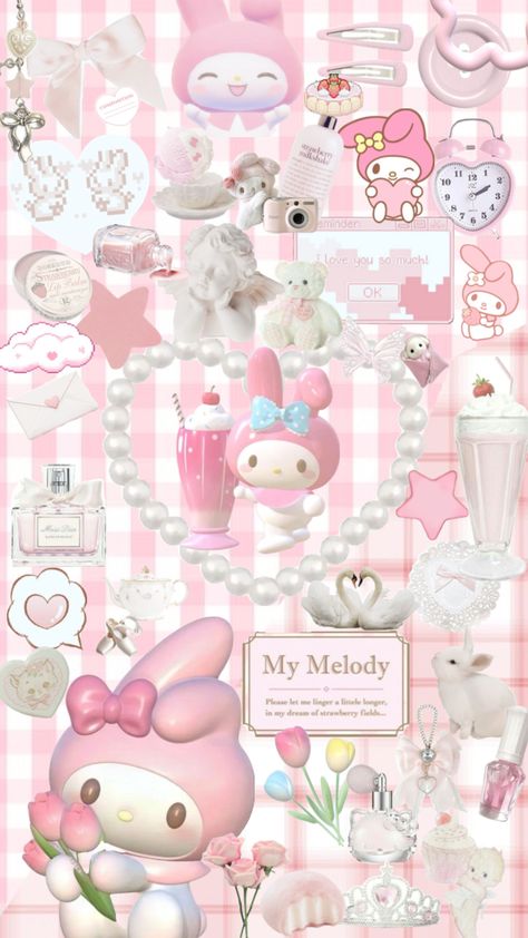 Sanrio Wallpaper Hello Kitty, My Melody Iphone Wallpaper, Aesthetic Wallpaper Sanrio, Cute Wallpapers Sanrio, Sanrio Pics, Sanrio Wallpaper My Melody, Melody Aesthetic, Sanrio Wallpaper For Ipad, Cute My Melody Wallpaper