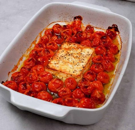 The whole family will love this TikTok pasta recipe. Combining salty feta and sweet and tangy tomatoes, this creamy baked feta pasta is so easy to make and ready in about 30 minutes. Tomato Feta Bake, Tomato Feta Pasta, Feta Tomato Pasta Bake, Spaghetti Squash With Feta And Tomatoes, Feta And Tomato Spaghetti Squash, Feta Pasta Bake, Spaghetti Squash With Feta Cheese And Tomatoes, Baked Feta Pasta With Cherry Tomatoes Spaghetti Squash, Feta Tomato Pasta