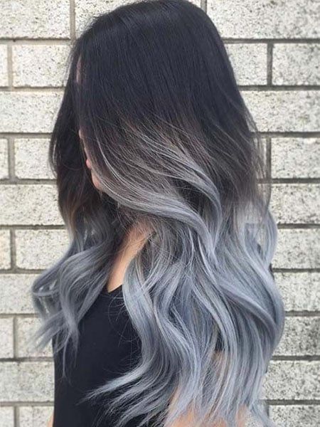 20 Best Silver Hair Colour Ideas for 2023 - The Trend Spotter Grey Hair Color Silver, Trendy We Fryzurach, Grey Ombre Hair, Hair Dye Tips, Color For Black Hair, Blue Ombre Hair, Pastel Ombre, Silver Hair Color, Silver Grey Hair