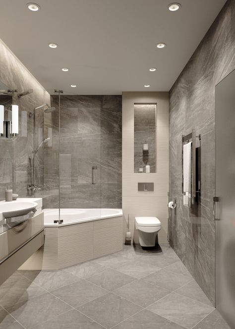 Modern Luxury Bathroom Design Master Bath, Small Luxury Bathroom, Bathroom Interior Design Luxury, Elegant Bathroom Design, Luxury Bathroom Tiles, Bathroom Interior Design Modern, Modern Luxury Bathroom, Bath Bathroom, Bathroom Design Decor