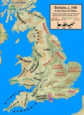 History Of Wales, Saxon History, Anglo Saxon History, Language Map, Map Of Britain, England Map, Roman Britain, Celtic Warriors, Empire Romain