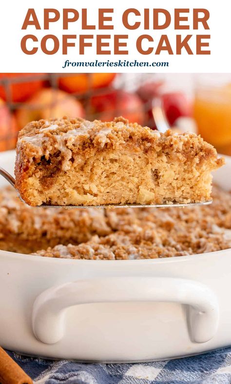 Apple Cider Crumb Cake, Apple Cider Coffee Cake Recipe, Apple Cider Dump Cake, Easy Apple Cider Cake, Apple Cider Poke Cake, Desserts Using Apple Cider, Apple Cider Treats, Baking With Apple Cider, Leftover Apple Cider