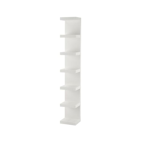 LACK Wall shelf unit, white - IKEA At Home Salon Decor, Lack Wall Shelf Unit Ideas, Shelf Unit Ideas, White Shelves Bedroom, Ikea White Furniture, Ikea Wall Shelf, Ikea Lack Shelf, Ikea Shelf Unit, Lack Shelves