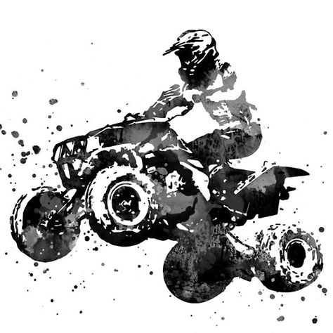 Atv Logo, Quad Racing, Quad Tattoo, Iron Man Face, Iron Maiden Albums, Snow Vector, Bike Tattoos, Bike Drawing, Bike Race