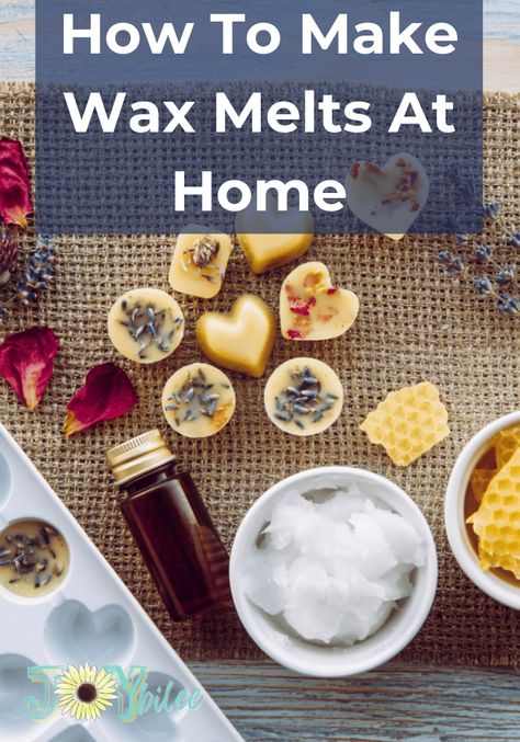 Wax melts are a simple way to add fresh scents to your home's scent print. There are many commercial options for wax melts and wax burners, but this simple tutorial on how to make wax melts at home lets you completely customize your wax melts. Even better, you can use your favorite essential oils, and natural beeswax too! How To Make Beeswax Wax Melts, All Natural Wax Melts, Non Toxic Wax Melts Diy, Diy Beeswax Melts, Diy Wax Melts Essential Oils, Essential Oil Wax Melt Recipes, Essential Oil Wax Melts Diy, Cute Wax Melts Ideas, How To Make Scented Wax Melts