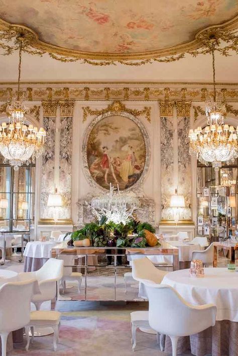 French Homes Interiors, French Table Setting, Formal Dinner Table, Parisian Hotel, Jardin Des Tuileries, Paris Luxury, Restaurant Paris, French Table, French Restaurants