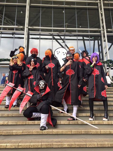 Cosplay Trio Ideas Anime, Group Cosplay Ideas, Anime It, Cosplay Group, Akatsuki Cosplay, Group Cosplay, Anime Cosplay Ideas, Anime Group, Naruto Cosplay