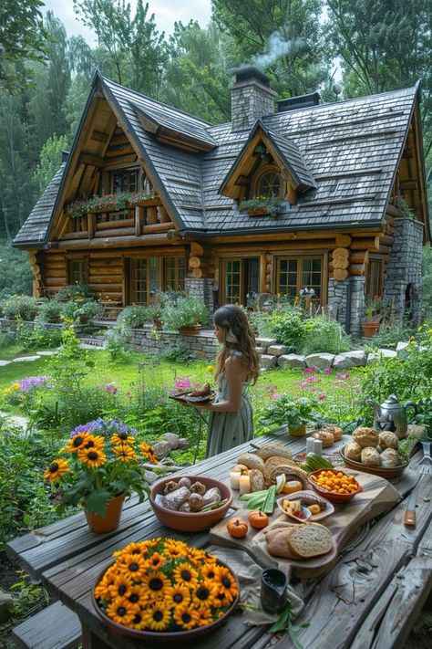 My Log Cabin | Very nice! | Facebook Beautiful Log Cabins, Log Cabin Landscaping Ideas, Log Cabins Exterior, Log Cabin Homes Exterior, Log Cabin Mansions, Au Inspiration, Cabin Architecture, Log Cabin Exterior, Cabin Mansion