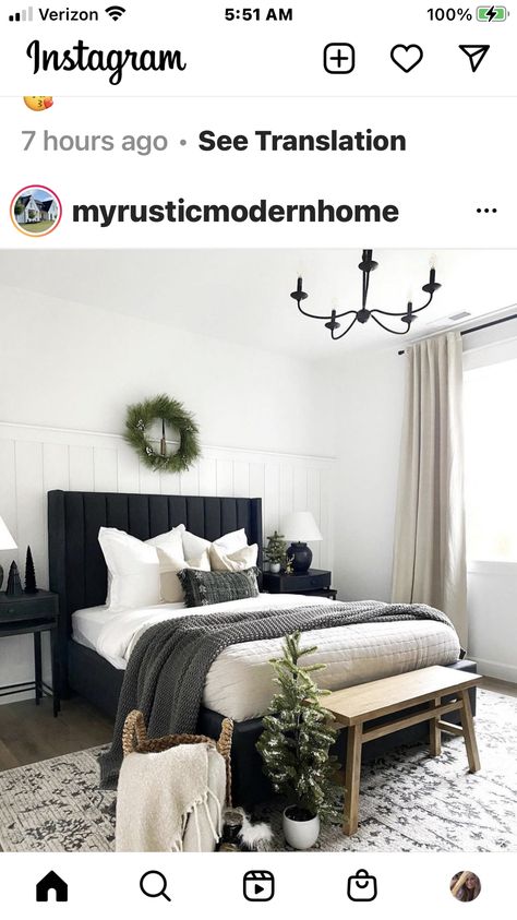 Dark Grey Headboard Bedroom, Dark Grey Headboard Bedroom Ideas, Dark Grey Headboard, Black Headboard Bedroom, Grey Headboard Bedroom Ideas, Headboard Bedroom Ideas, Black And Cream Bedroom, Headboard Nightstand, Grey Headboard Bedroom