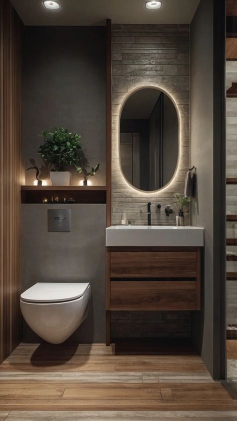 Unleash Your Creativity: 15 Best Bathroom Design Ideas for Small Spaces - Inspire Inlet Small Bathroom Ideas Rustic Modern, Very Small Wc Design, Small Bathroom Sink Ideas Modern, Small Toilet Ideas Modern, Small Stone Bathroom Ideas, Luxurious Tiny Bathrooms, Small Toilet Design Modern Minimalist, Small Zen Bathroom Ideas, Small Luxurious Bathroom