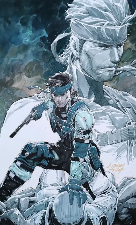 Metal Gear Solid Fanart, Metal Gear Fanart, Gray Fox Metal Gear, Metal Gear Art, Big Boss Metal Gear, Yoji Shinkawa, Snake Metal Gear, Metal Gear Solid Series, Venom Snake