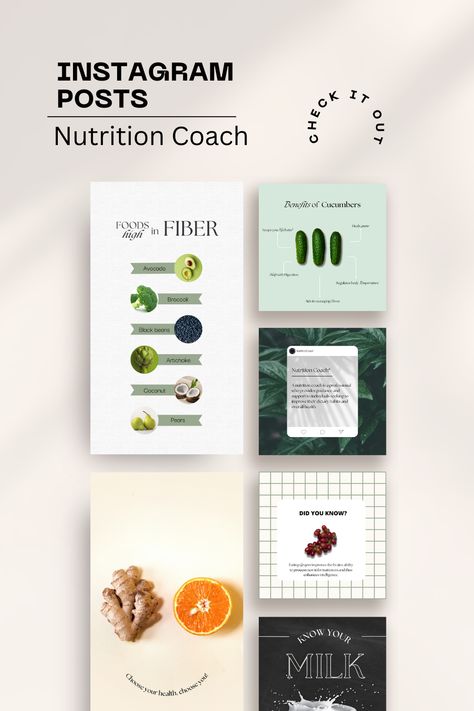 70+ professionally designed Canva templates for Instagram posts to help dieticians grow their business, promote their services, and connect with #Professional_Instagram_Post #Coaching_Templates #Professional_Instagram #Templates_Instagram_Post Canva Post Ideas, Professional Instagram Post, Carrousel Instagram, Aesthetic Feed Ideas, Coaching Templates, Professional Instagram, Coach Instagram, Templates Instagram Post, Instagram Template Design