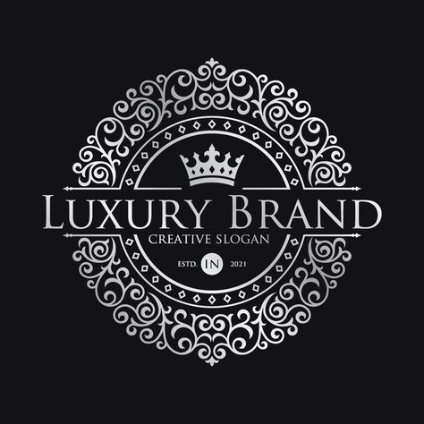 Floral Heraldic Luxury circle Logo template in vector for Restaurant, Royalty, Boutique, Cafe, Hotel, Jewelry, Fashion and other vector illustration Luxury Circle Logo, Luxury Restaurant Logo Design, Luxury Restaurant Logo, Gl Logo, Eastern Jewellery, Royal Cafe, Circle Logo Template, Logo Design Luxury, Letterhead Logo