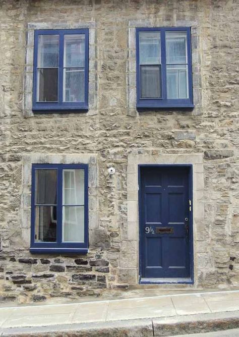 navy blue door quebec city Navy Blue Door, Navy Door, Blue Windows, Mafia Style, Shutter Colors, Cedar Shutters, Trip To New York City, The Doors Of Perception, Blue Shutters