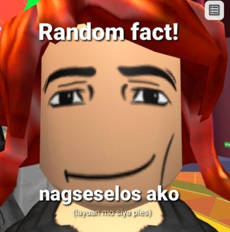 A Tagalog Roblox meme! Funny Pfp For Dump Acc, Roblox Filipino, Memes Funny Tagalog Kpop, Bisaya Memes, Memes Tagalog, Roblox Meme, Filo Memes, Honest Reaction, Filipino Memes