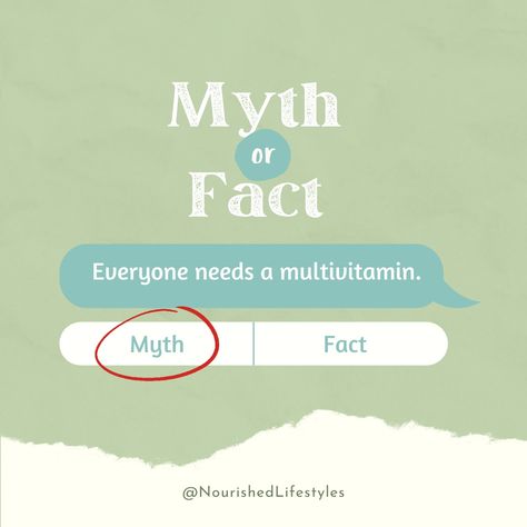 Myth! Find out why by visiting our social media pages @nourishedlifestyles on Instagram and Nourished Lifestyles, LLC on Facebook! Myth Vs Fact Design, Myth Vs Fact Graphic Design, Myth Vs Fact Creative Design, Life Insurance Marketing Ideas, Life Insurance Marketing, Insurance Marketing, Easy Day, Multivitamin, Social Media Pages