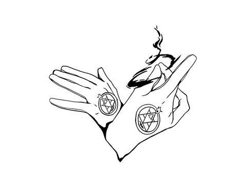 Roy Mustang Hand Tattoo, Small Fullmetal Alchemist Tattoo, Full Metal Alchemist Black And White, Full Metal Alchemist Tattoo Symbols, A Heart Made Fullmetal Tattoo, Full Metal Alchemist Symbols, Fullmetal Alchemist Tattoos, Fma Tattoo Ideas, Full Metal Alchemist Drawing