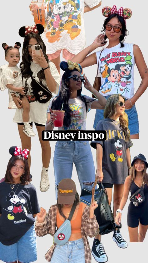 Disney world inspo Disney World Aesthetic Outfits, Disney World Aesthetic, World Aesthetic, Disney World Outfits, Disney Tshirts, Magical Places, Disney Outfits, New Wardrobe, Disney Trips