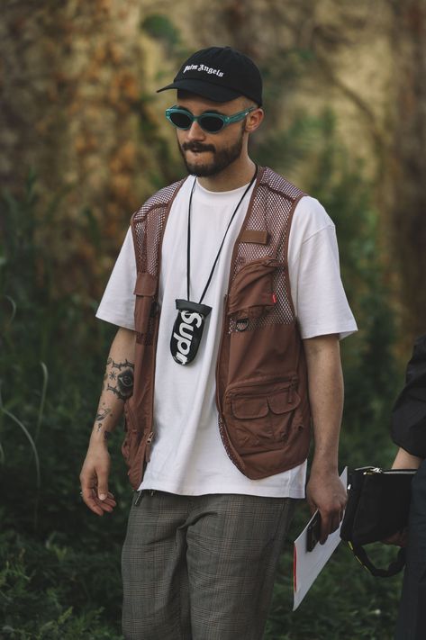 Street Style: Milan Fashion Week Day 3 – PAUSE Online | Men's Fashion, Street Style, Fashion News & Streetwear Vest Fashion Men's, Vests Outfits Men, Vest Street Style Men, Man Vest Outfit, Vest Styles For Men, Men’s Vest, Casual Vest Outfits Men, Men Vest Outfits Casual Street Styles, Men’s Vest Outfit