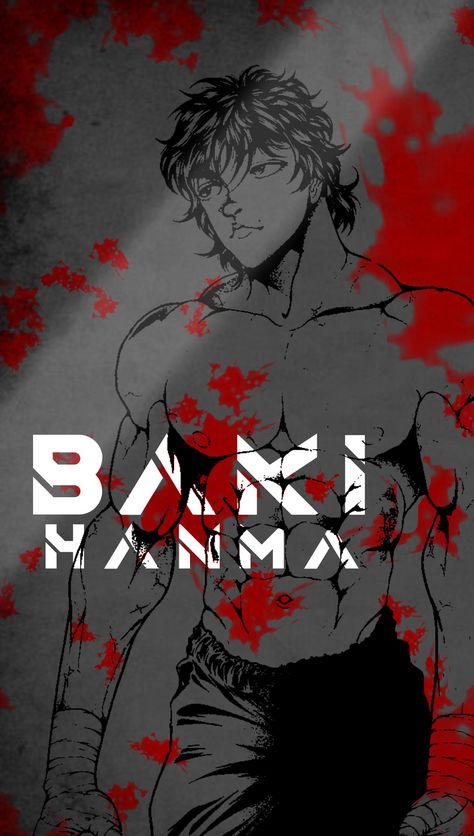 Anime character baki hanma wallpaper in a stylized way. Baki Wallpaper Iphone, Baki Hanma Aesthetic, Baki Hanma Wallpaper, Baki Wallpaper, Brothers Wallpaper, Baki Aesthetic, Profile Dark, Baki Hanma, Movie Edits