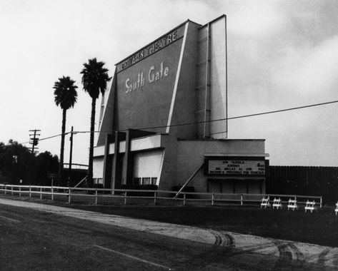 South Gate Drive-In 5131 Firestone Blvd, South Gate, California. Now closed. Via cinematrasures.org #savethedrivein South Gate California, Lynwood California, Drive In Theatre, Downtown Restaurant, Eastern European Food, Drive In Movie Theater, Bullhead City, Miss California, Huntington Park