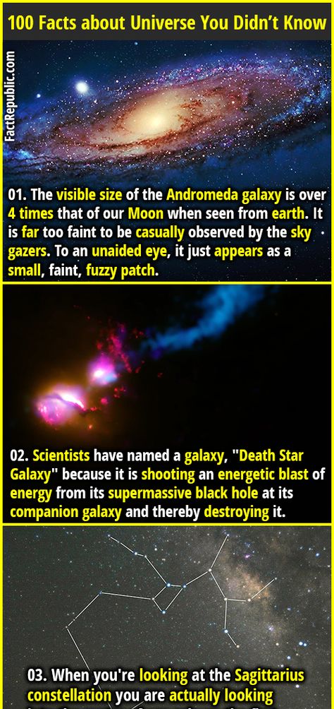 11. According to Article VIII of the Outer Space Treaty of 1967, you can be arrested for a crime committed anywhere in the known universe. 12. If you could. Space Is An Ocean, Stars Facts, Space Facts For Kids, Universe Knowledge, Facts About Universe, Outer Space Facts, Universe Facts, Stars Science, About Universe