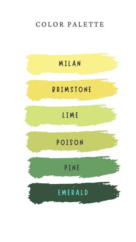 Yellow Colour Scheme, Color Pallete, Green Palette, Yellow Color, Color Palettes, Lime Green, Color Schemes, Milan, Color Palette